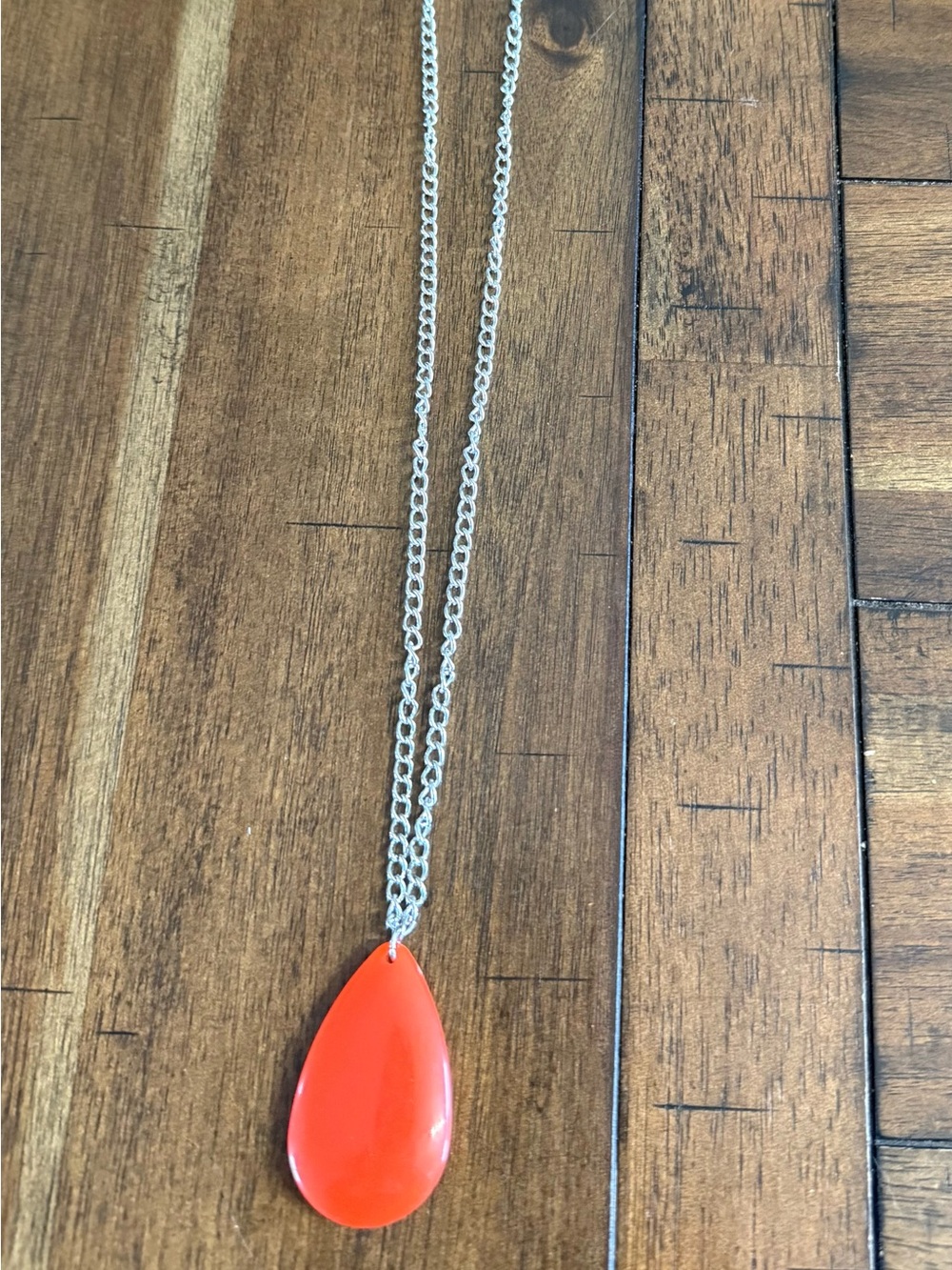 paparazzi Orange Teardrop Pendant Necklace